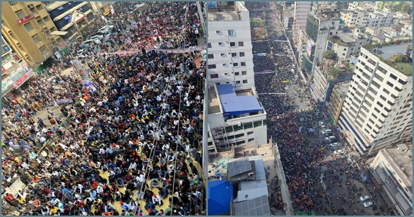 রাজনৈতিক কর্মসূচিতে রাজধানীতে তীব্র যানজট, ভোগান্তিতে জণগণ