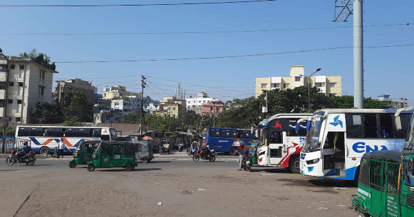 অবরোধের শেষ দিনেও যাত্রীশূন্য বাস টার্মিনালগুলো